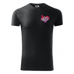 Pánske čierne tričko s výšivkou VSTAŇ